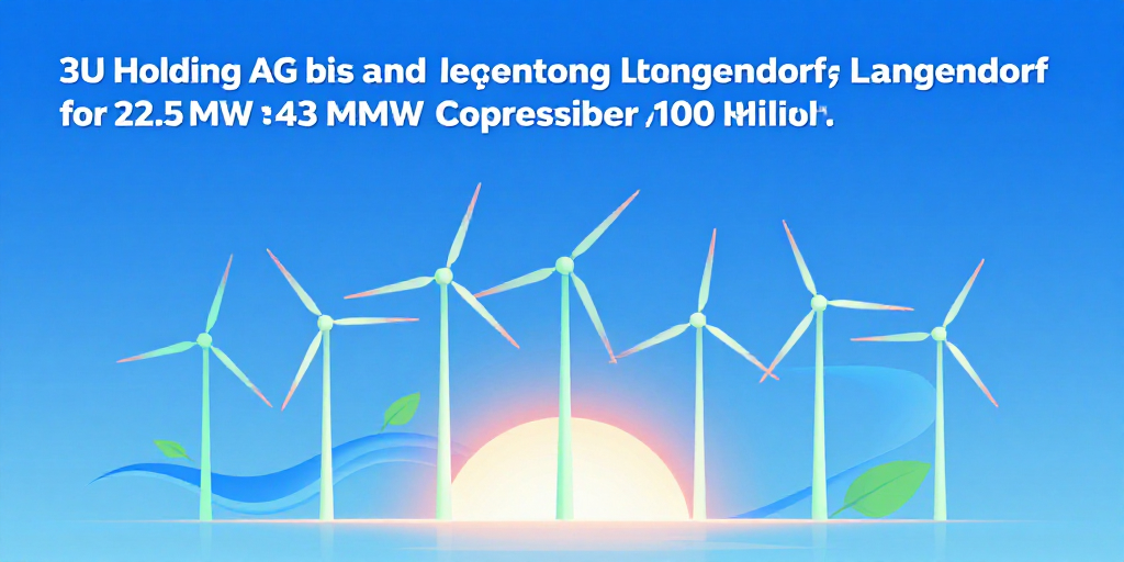 3U Holding AG steigert Windpark Langendorf: 43 MW neue Vestas‑Turbinen für grüne Stromversorgung