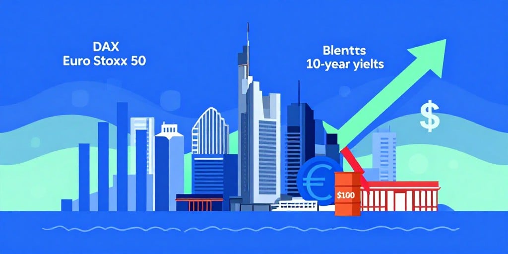 Europäische Märkte steigen: Ölpreis fällt unter $100, DAX und Euro‑Stoxx 50 boosten sich