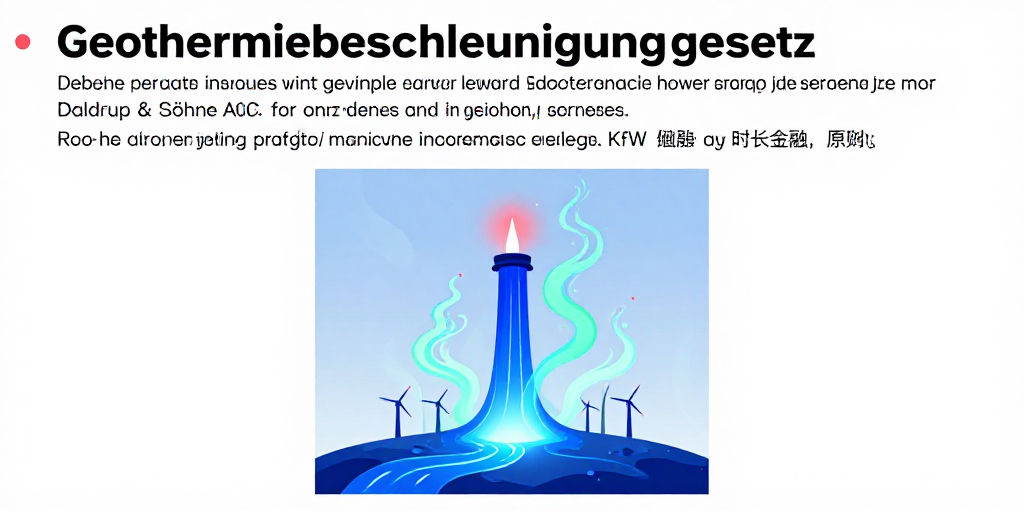 Geothermiebeschleunigungsgesetz: Daldrup & Söhne AG nutzt neue KfW‑Finanzierungen für Wachstum