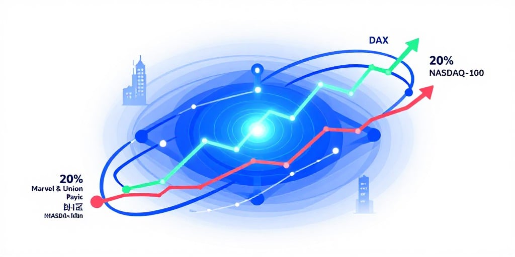 HSBC Trinkaus & Burkhardt: Markt‑ und Aktienanalyse – DAX, NASDAQ‑100 und Techniken zu Marvell & Union Pacific