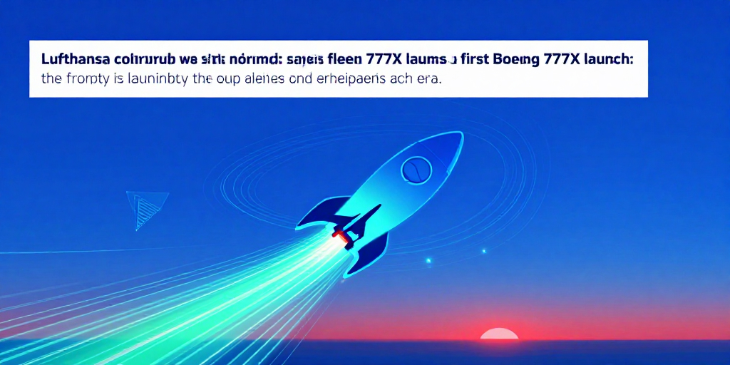 „Lufthansa startet den Boeing‑777X: Meilenstein für die Flottenmodernisierung