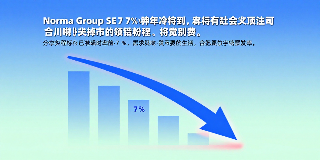Norma Group SE Kurs fällt um 7 %: Anleger fragen nach Ursachen